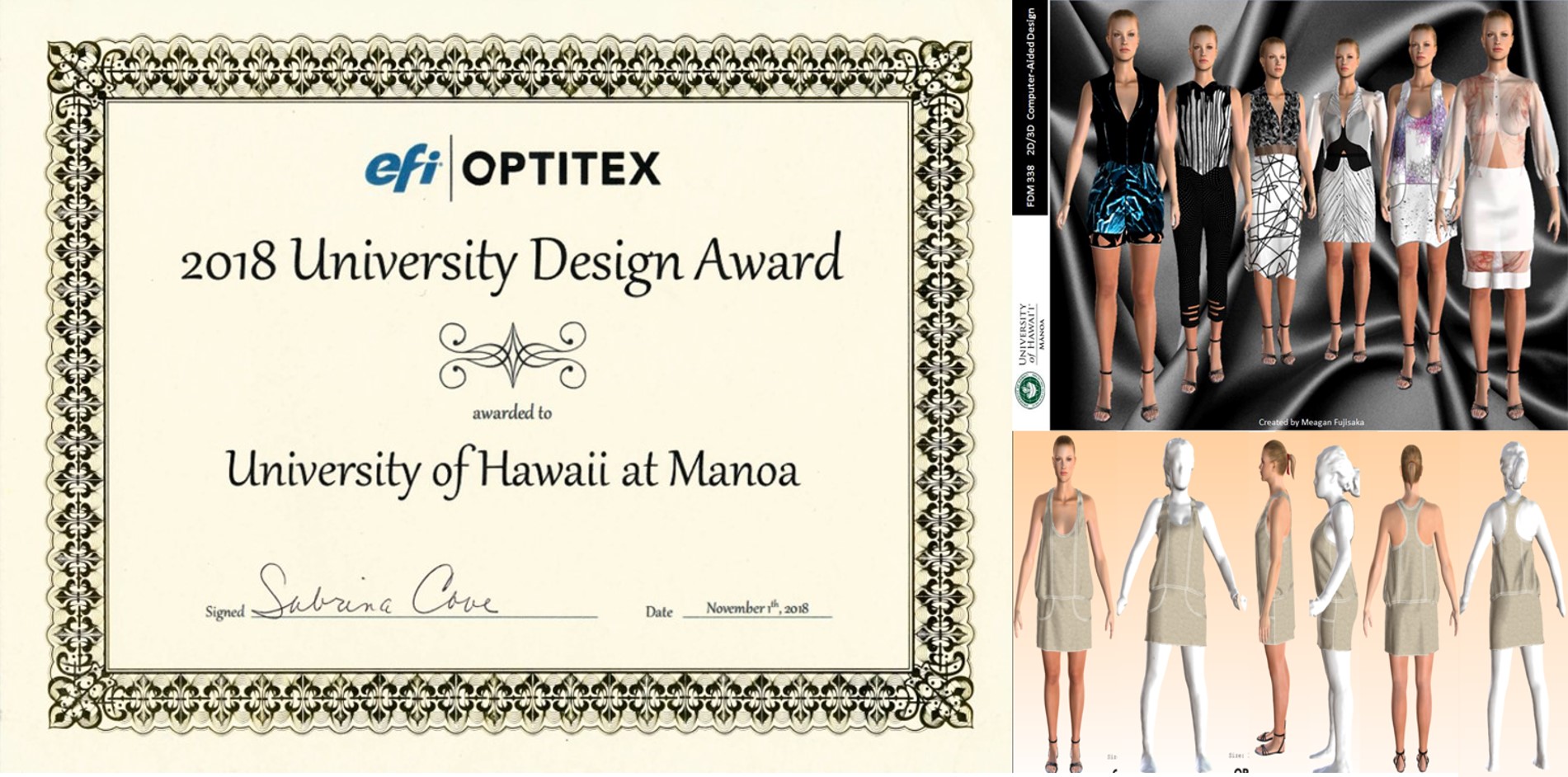 Optitex: University Design Award at the 2018 ITAA Conference