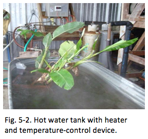Fig. 5-2. Hot water tank with heater and temperature-control device. 